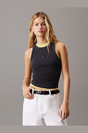 Calvin Klein Débardeur slim en coton côtelé