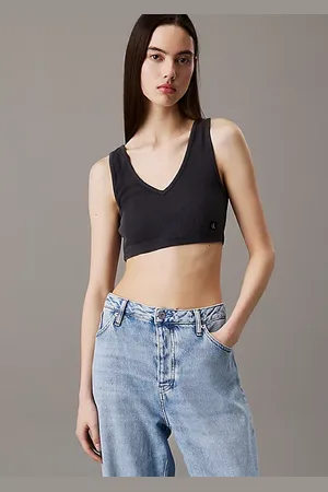 Calvin Klein Brassière en coton côtelé