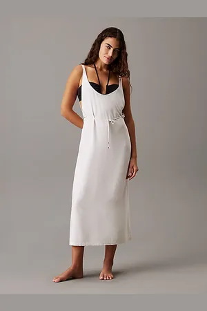 Calvin Klein Robe de plage enveloppante à nouer à la taille