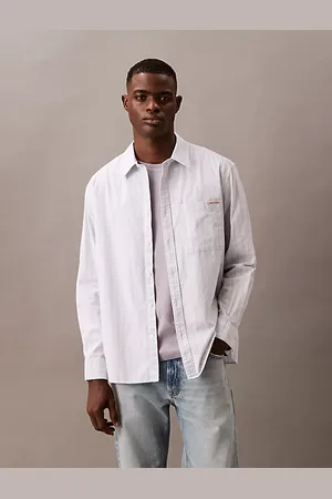 Calvin Klein Chemise oxford relaxed à rayures