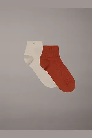 Calvin Klein Lot de 2 paires de chaussettes de cheville Performance