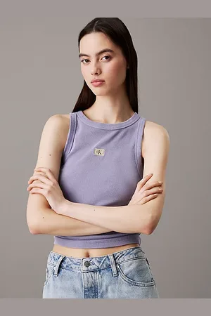 Calvin Klein Débardeur slim en coton côtelé