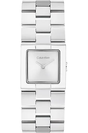 Calvin Klein Montre-bracelet carrée en acier inoxydable