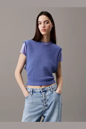 Calvin Klein Haut relaxed en maille de coton et lin