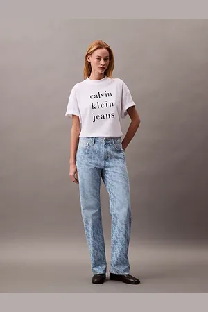 Calvin Klein Jean droit à logo 90