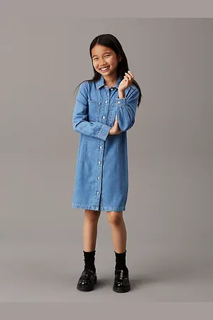 Calvin Klein Robe-chemise relaxed en jean