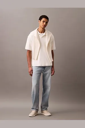 Calvin Klein Polo relaxed en coton côtelé