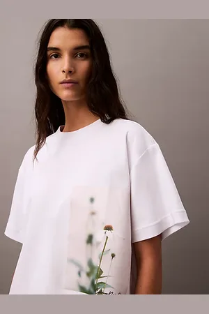 Calvin Klein T-shirt court à imprimé floral