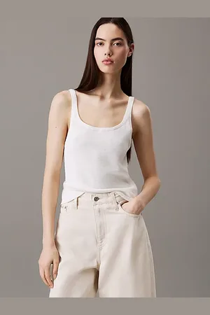 Calvin Klein Haut en maille douce à nouer dans le dos