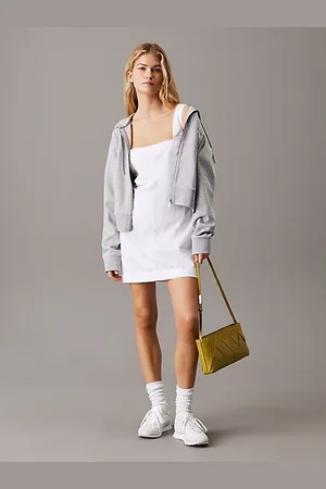Calvin Klein Mini-robe en lin et coton doux