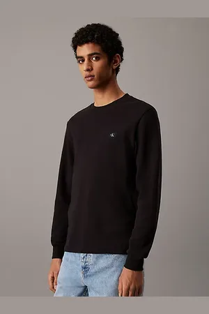 Calvin Klein T-shirt slim gaufré à manches longues
