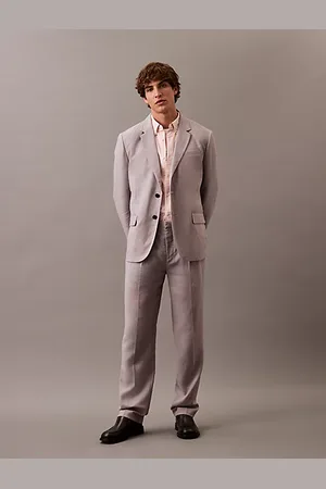 Calvin Klein Pantalon relaxed plissé en lin