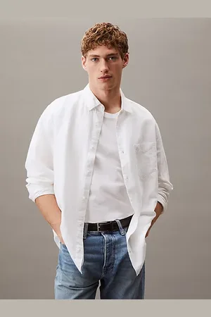Calvin Klein Chemise en coton et lin