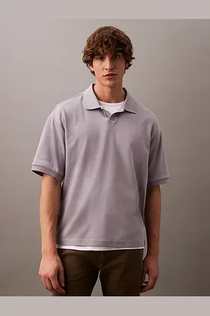 Calvin Klein Polo relaxed en coton côtelé