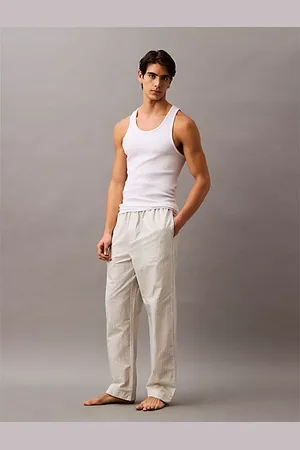 Calvin Klein Pantalon de pyjama en popeline de coton