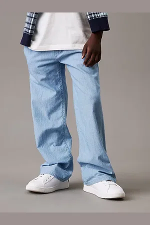 Calvin Klein Pantalon chino en chambray relaxed