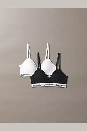 Calvin Klein Lot de 2 soutiens-gorge triangle pour fille - Icon Cotton Stretch