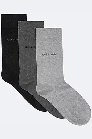 Calvin Klein Lot de 3 paires de socquettes en coton peigné doux