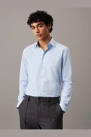 Calvin Klein Chemise ajustée en popeline élastique