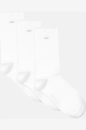 Calvin Klein Lot de 3 paires de chaussettes montantes à revers en coton peigné doux