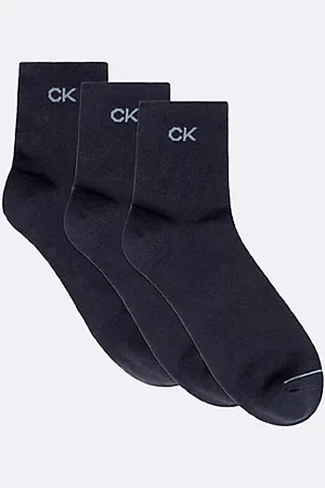 Calvin Klein Lot de 3 paires de socquettes en coton peigné doux