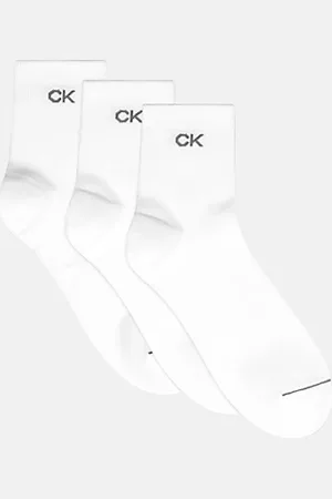 Calvin Klein Lot de 3 paires de socquettes en coton peigné doux