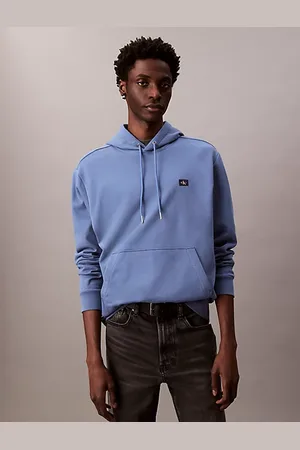 Calvin Klein Sweat à capuche en tissu éponge de coton avec insigne