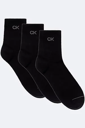 Calvin Klein Lot de 3 paires de socquettes en coton peigné doux