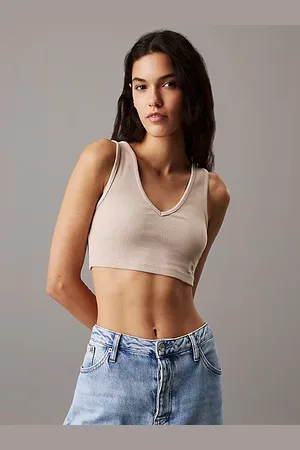 Calvin Klein Brassière en coton côtelé