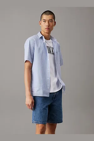 Calvin Klein Chemise rayée à manches courtes