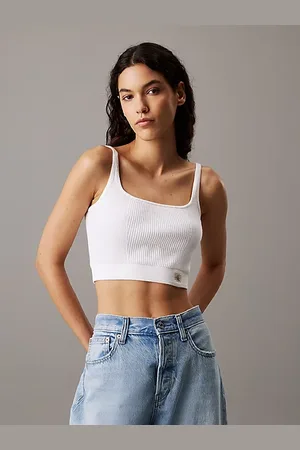 Calvin Klein Brassière en coton côtelé