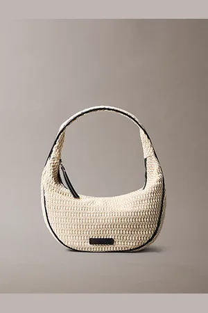 Calvin Klein Sac hobo en raphia