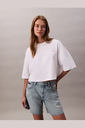 Calvin Klein T-shirt boxy court en jersey