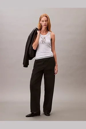 Calvin Klein T-shirt court boxy avec logo