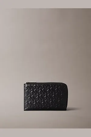 Calvin Klein Porte-cartes en cuir zippé anti-RFID