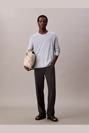 Calvin Klein Pull en lin mélangé bicolore