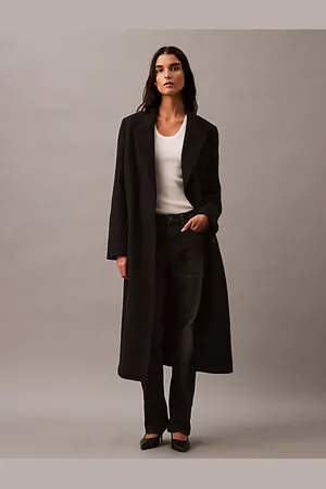 Calvin Klein Manteau en laine brossée