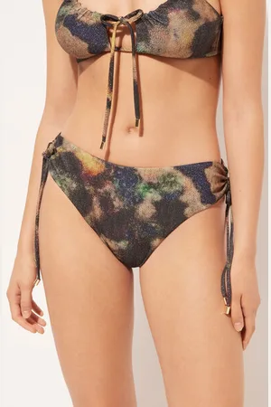Calzedonia Bas de maillot à taille haute Sparkling Camouflage Femme