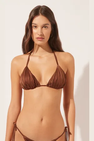 Calzedonia Haut de Maillot Triangle Rembourrage Amovible Shiny Satin Femme