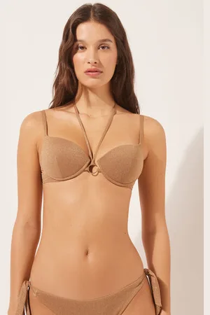 Calzedonia Haut de maillot push-up rembourré progressif Golden Gleam Femme