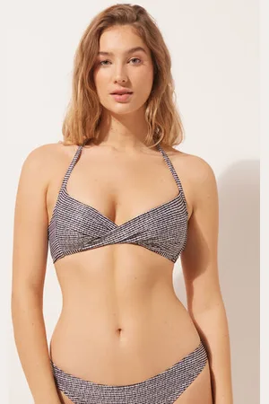 Calzedonia Haut de maillot triangle rembourré Black Dots Femme