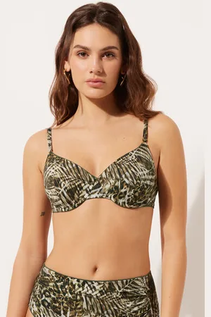 Calzedonia Haut de maillot push-up Tropical Animalier Femme