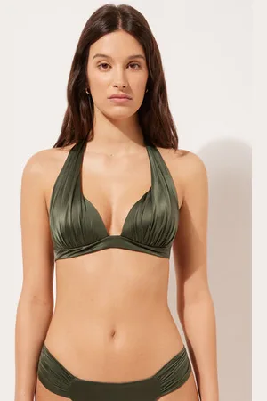 Calzedonia Haut de maillot triangle rembourré progressif Shiny Satin Femme