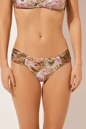 Calzedonia Bas de maillot brésilien avec drapé Wild Tropics Femme