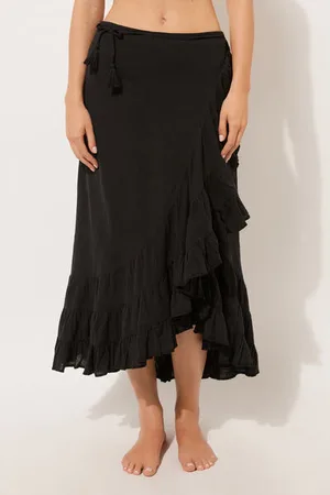 Calzedonia Jupe longue à volants Femme