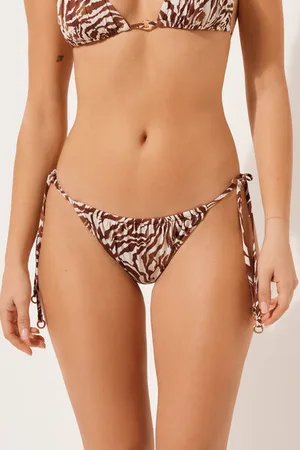 Calzedonia String de bain Brown Zebra Femme