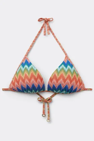 Calzedonia Haut de maillot push-up rembourré Elegant Chevron Femme