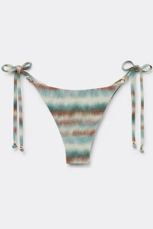 Calzedonia Bas de maillot brésilien à lanières Glittery Tie-Dye Femme
