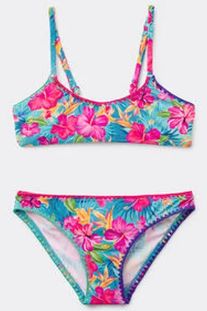 Calzedonia Maillot de bain deux pièces fille Colorful Tropics Fille