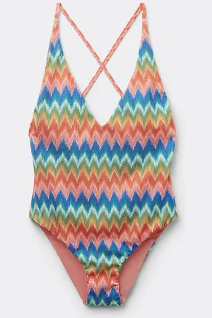 Calzedonia Maillot une pièce Elegant Chevron Femme